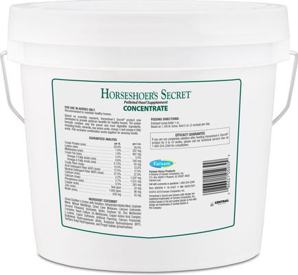 Show full view: Farnam Horseshoer's Secret Pelleted Hoof Supplement Concentrate, Promotes Healthy Hoof Growth in Horses 3.75-lbs. slide 9 of 10