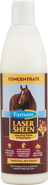 Show full view: Farnam Laser Sheen Dazzling Shine & Detangler Concentrate, 12-fl oz bottle slide 1 of 9