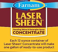 Farnam Laser Sheen Dazzling Shine & Detangler Concentrate, 12-fl oz bottle slide 2 of 6