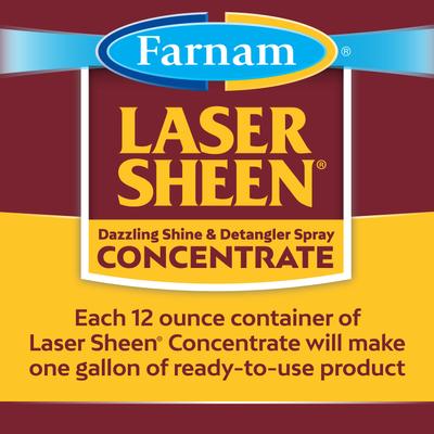 Show full view: Farnam Laser Sheen Dazzling Shine & Detangler Concentrate, 12-fl oz bottle slide 2 of 9