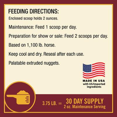 Show full view: Farnam Laser Sheen Skin & Coat Horse Supplement, 3.75-lb bag slide 8 of 10