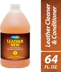 Farnam Leather New Easy-Polishing Glycerine Saddle Soap & Leather Horse Cleaner, 64-fl oz bottle slide 2 of 7