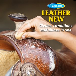 Farnam Leather New Foam Easy-Polishing Horse Saddle Soap, 7-fl oz bottle