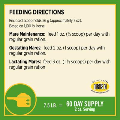 Show full view: Farnam Mare Plus Gestation & Lactation Nutritional Pellets Horse Supplement, 7.5-lb tub slide 8 of 8