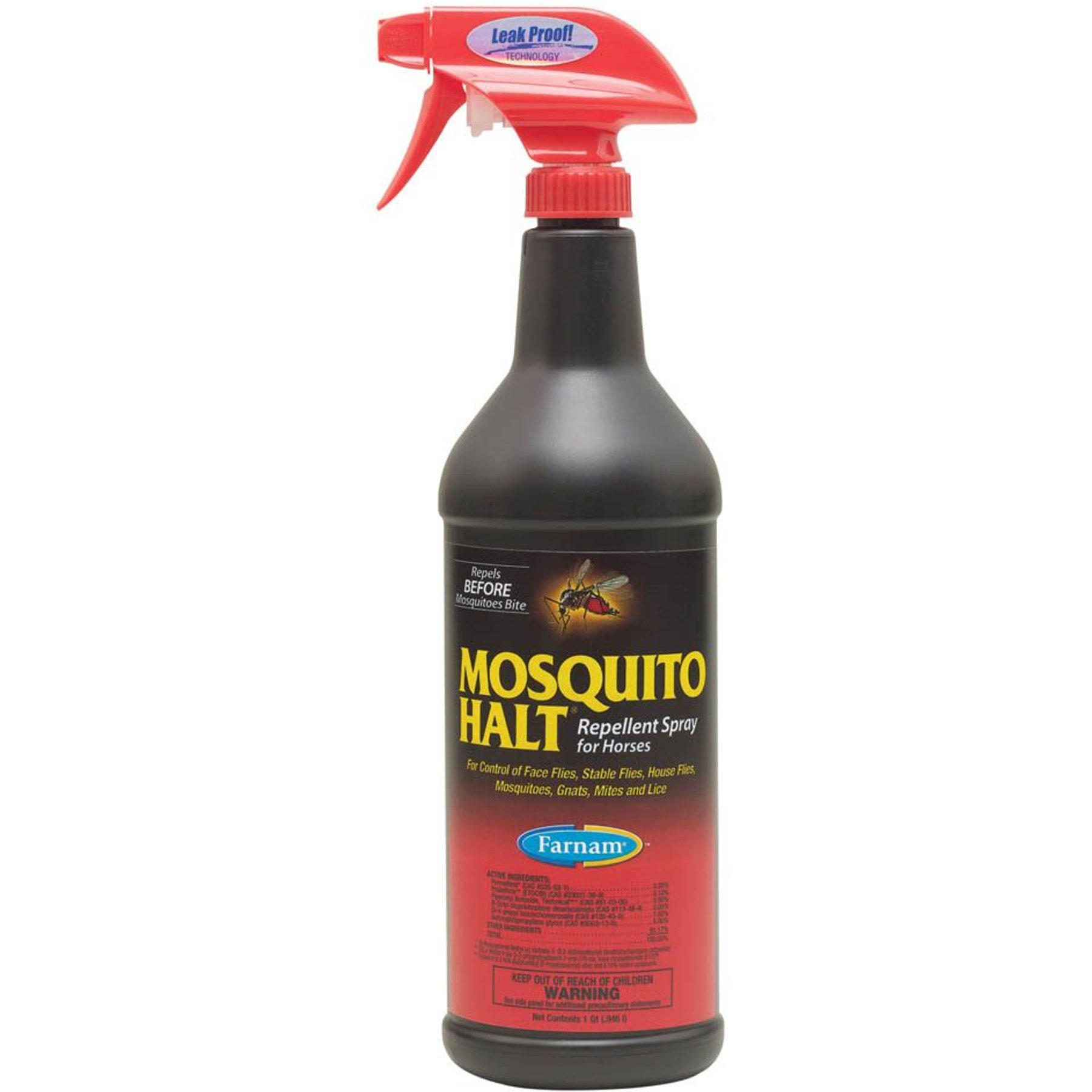 Farnam Mosquito Halt Horse Repellent Spray, 32-fl oz bottle, bundle of 3