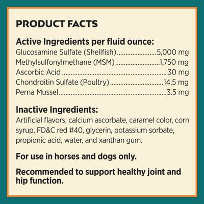 Show full view: Farnam Next Level Joint Fluid Supplement, Supports Healthy Hip & Joint Function for Horses & Dogs, 128-fl oz slide 8 of 9