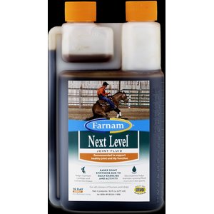 Farnam Next Level Joint Fluid Supplement, Supports Healthy Hip & Joint Function for Horses & Dogs, 16-fl oz