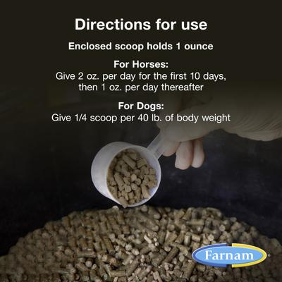 Show full view: Farnam Next Level Joint Pellets Dog & Horse Supplement, 1.875-lb jar slide 7 of 13