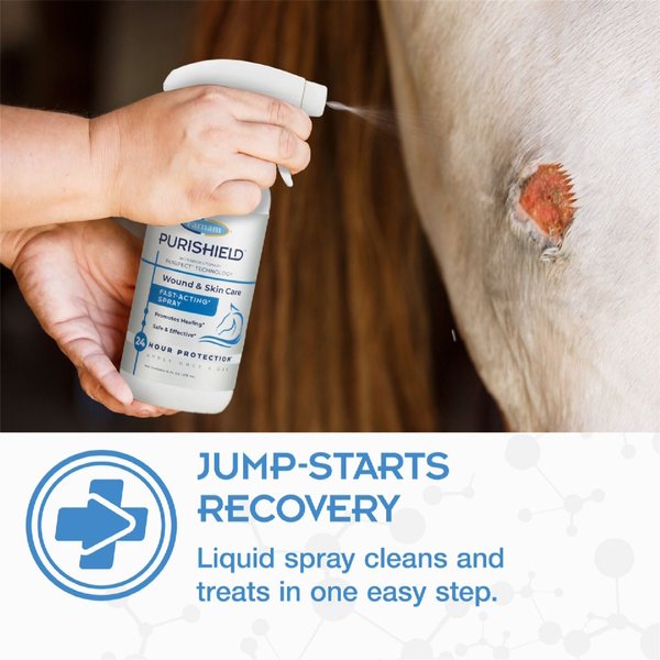 Farnam PuriShield Farm Animal & Horse Fast-Acting Wound & Skin Care Spray
