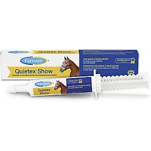 Farnam Quietex Show Calming & Focusing Paste Horse Supplement, 30 cc