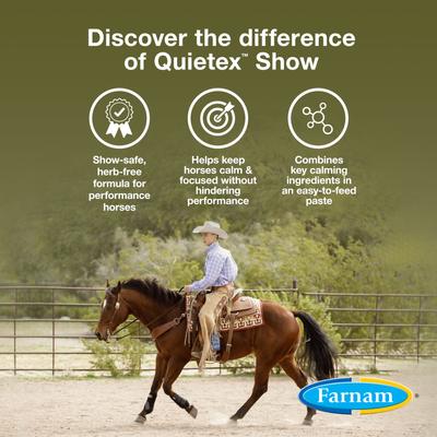 Show full view: Farnam Quietex Show Calming & Focusing Paste Horse Supplement, 30 cc slide 3 of 10