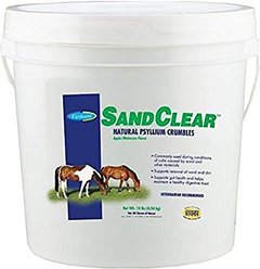 Farnam SandClear Natural Psyllium Fiber Crumbles Apple/Molasses Flavor Horse Supplement, 10-lb bucket