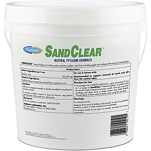 Farnam SandClear Natural Psyllium Fiber Crumbles Apple/Molasses Flavor Horse Supplement, 10-lb bucket