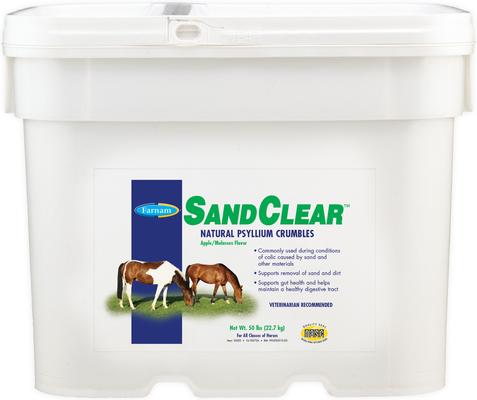 Show full view: Farnam SandClear Natural Psyllium Fiber Crumbles Apple/Molasses Flavor Horse Supplement, 50-lb bag slide 7 of 9