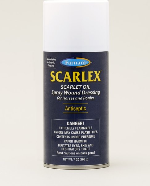 Farnam Scarlex Scarlte Oil Spray Wound Dressing for Horses, 7-fl oz bottle