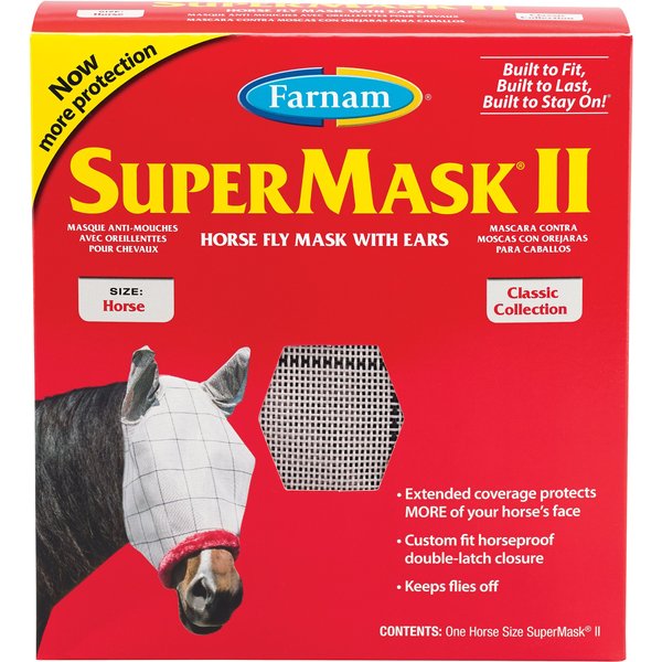Farnam SuperMask II Horse Fly Mask with Covered Ears