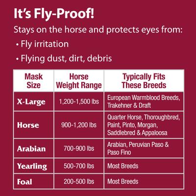 Show full view: Farnam SuperMask II Horse Fly Mask with Covered Ears, White, X-Large slide 9 of 11