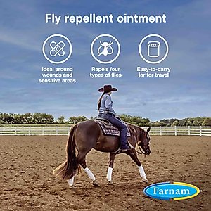 Farnam Swat Original Fly Repellent Ointment Horse Supplement, 7-oz tub