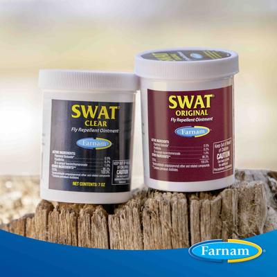 Show full view: Farnam Swat Original Fly Repellent Ointment Horse Supplement, 7-oz tub slide 6 of 12