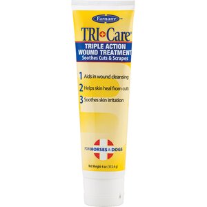 Farnam Tri-Care Triple Action Horse & Dog Wound Treatment, 4-oz tube