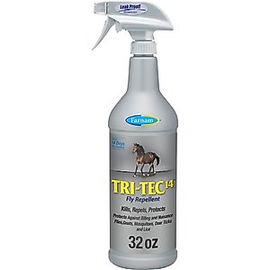 Farnam Tri-Tec 14 Fly Repellent for Horses, 32-fl oz spray bottle