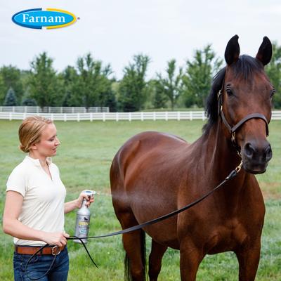 Show full view: Farnam Tri-Tec 14 Fly Repellent for Horses, 32-fl oz spray bottle slide 3 of 13