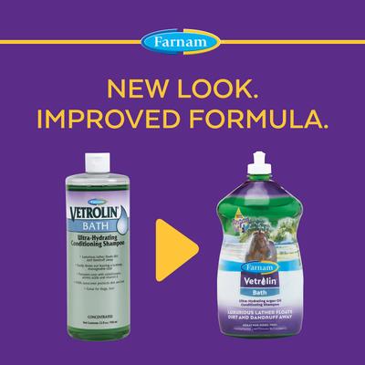 Show full view: Farnam Vetrolin Hydrating Argan Oil Horse Shampoo, 32-fl oz bottle slide 2 of 9