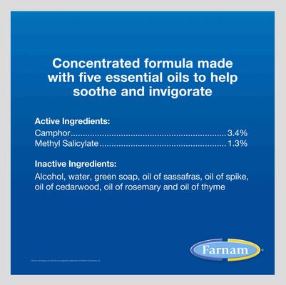 Show full view: Farnam Vetrolin Sore Muscle & Joint Pain Relief Horse Liniment Concentrate, 1-qt bottle slide 5 of 11
