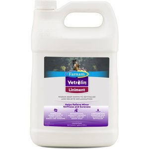 Farnam Vetrolin Sore Muscle & Joint Pain Relief Horse Liniment Spray, 1-gal bottle