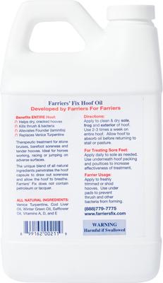 Show full view: Farrier's Fix Horse Hoof Oil, 64-fl oz jug slide 2 of 3