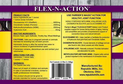 Show full view: Farrier's Magic Flex-N-Action Joint Hay Flavor Pellets Horse Supplement, 2.5-lb tub slide 3 of 3