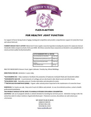 Show full view: Farrier's Magic Flex-N-Action Joint Hay Flavor Pellets Horse Supplement, 50-lb bag slide 3 of 3