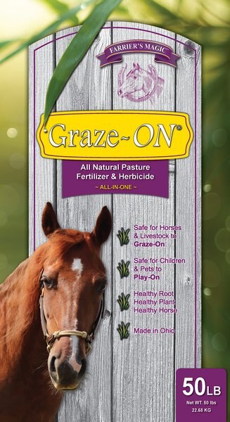 Farrier's Magic Graze-ON All Natural Pasture Fertilizer & Herbicide, 50-lb bag