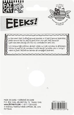 Show full view: Fat Cat Eeeks! Cat Toy with Catnip, Color Varies, 1 count slide 3 of 7