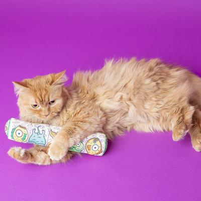 Show full view: Fat Cat Kitty Kickz Gold Fish Roll Cat Toy slide 3 of 5