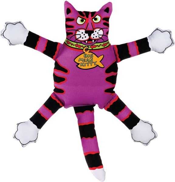 Fat Cat Mini Terrible Nasty Scaries Squeaky Dog Toy, Character Varies