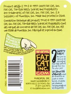 Show full view: Fat Cat Mini Terrible Nasty Scaries Squeaky Dog Toy, Character Varies slide 6 of 8