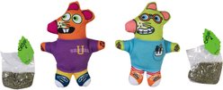 Fat Cat Rat Ecomm Cat Mice Plush Toy with Catnip, 2 count, Multi Color, Medium