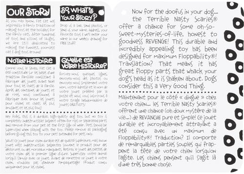 Show full view: Fat Cat Terrible Nasty Scaries Squeaky Dog Toy, Large, Color Varies slide 5 of 7