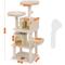 Show in main carousel: FEANDREA 55.1-in Faux Fleece Cat Tree & Condo, Beige slide 2 of 10