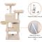 Show in main carousel: FEANDREA 55.1-in Faux Fleece Cat Tree & Condo, Beige slide 3 of 10