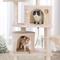 Show in main carousel: FEANDREA 55.1-in Faux Fleece Cat Tree & Condo, Beige slide 4 of 10