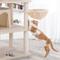 Show in main carousel: FEANDREA 55.1-in Faux Fleece Cat Tree & Condo, Beige slide 5 of 10