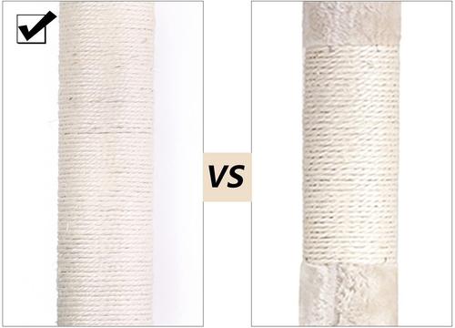 Show full view: FEANDREA 55.1-in Faux Fleece Cat Tree & Condo, Beige slide 6 of 10