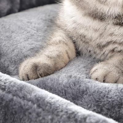 Show full view: FEANDREA 55.1-in Faux Fleece Cat Tree & Condo, Dark Gray slide 6 of 11