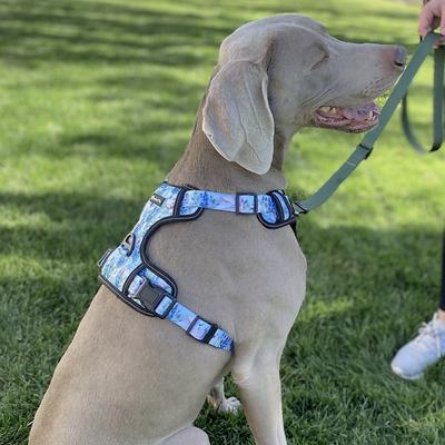 Show full view: FearLess Pet Heavy Duty Padded Adjustable No Pull No Escape Dog Harness, The Great Outdoors, Medium slide 4 of 11