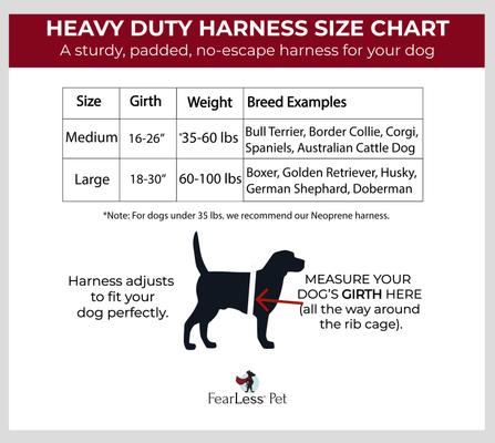Show full view: FearLess Pet Heavy Duty Padded Adjustable No Pull No Escape Dog Harness, The Great Outdoors, Medium slide 6 of 11