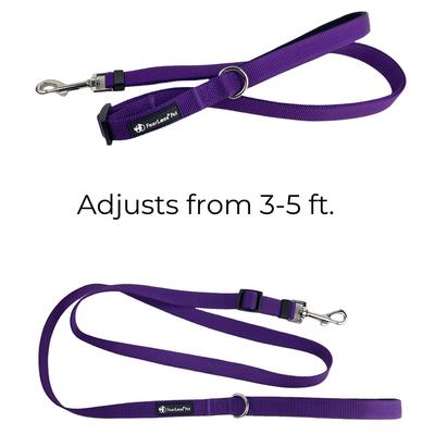Show full view: FearLess Pet Padded Handle Adjustable Dog Leash, Purple, Medium/Large slide 6 of 10