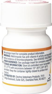 Show full view: Felimazole (methimazole) Tablets for Cats, 5-mg, 1 tablet slide 4 of 8