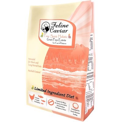Feline Caviar Feline Caviar Holistic Chicken with Salmon Cat Food, 4.4-lb